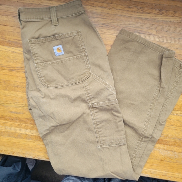 Carhartt Womans Khaki Cargo Pants - Picture 1 of 4